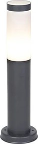 Антрацитно сива лампа за стълб 45 см IP44 - Rox