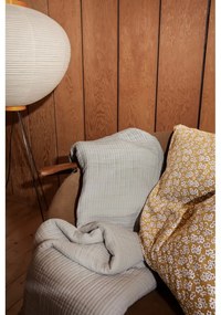 Чаршаф за единично легло от памучен сатен в цвят горчица 140x200 cm Pleasantly - JUNA