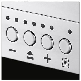 Тостер за хляб Russell Hobbs Elegance 23380-56, 1420W, 2 филии, 6 степени, LED индикация, Lift & Look, Инокс/черен