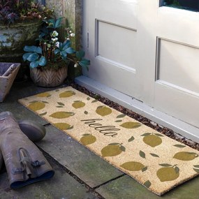 Изтривалка от кокосови влакна 40x120 cm Hello Lemons – Artsy Doormats