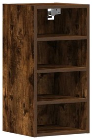 854170 vidaXL Висящ шкаф "Рига" опушен дъб 30x29,5x60 см Инженерно дърво