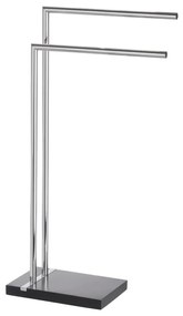 WENKO 20461100 - Стойка за кърпи NOBLE 45,5x82 cm хром/черна