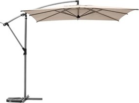 Градински чадър със странична стойка Hesperide Manoa, 2.5x2.5 m - Пшеница