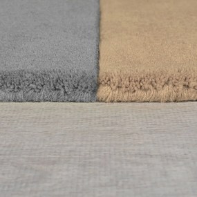 Черно-сив ръчно изработен вълнен килим 200x290 cm Lozenge Monochrome – Flair Rugs