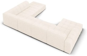 Кремав ъглов диван (десен ъгъл/U-образна форма) Chicago - Cosmopolitan Design