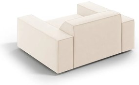 Бежово кадифено кресло Jodie – Micadoni Home