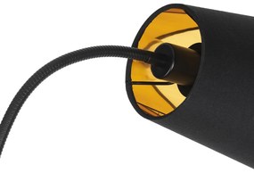 Интелигентна подова лампа черна с 2 Wi-Fi P45 - Carmen