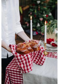 Ленена кърпа за съдове 45x65 cm Red Gingham – Linen Tales