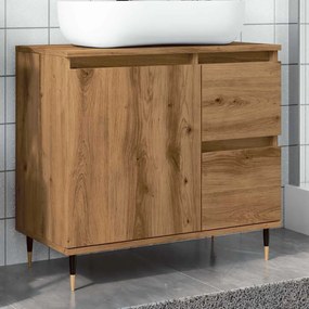 857224 vidaXL Шкаф за баня Artisan Oak 65x33x60 cm Инженерна дървесина