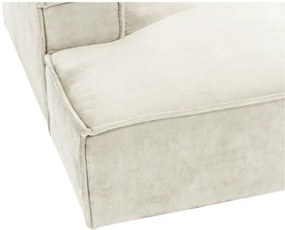 Ъглов диван Fubu-Екрю-десен