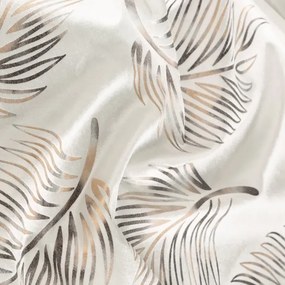 Затъмняваща кадифена завеса с фина шарка - кремава Ширина: 140 см | Дължина: 250 см