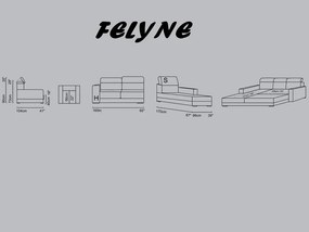 ЪГЛОВ ДИВАН FELYNE