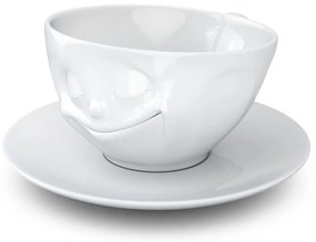 Бяла порцеланова чаша за кафе Happy, обем 200 ml - 58products