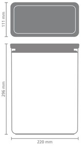 Кутия за съхранение Brabantia Tasty+ Stackable 1008878, 5.4 л, Силиконово уплътнение, Без BPA, Светлосив