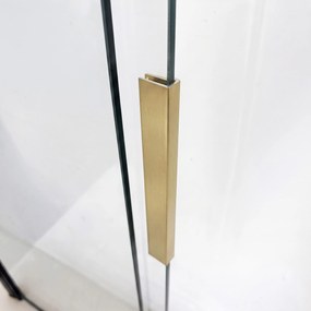 Плъзгащ се параван за вана REA Dario Brush Gold 120