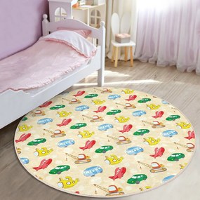 Жълт детски килим ø 120 cm Comfort - Mila Home