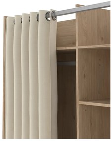 Гардероб в дъбов декор в бяло и бежово 100x160 cm Kit - Tvilum
