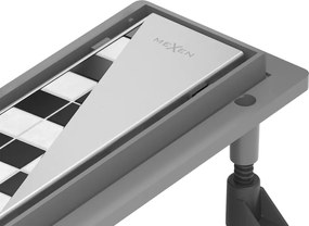 Mexen Flat ABS линеен дренаж 2в1 90 см, неръждаема стомана- 1069090