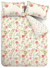 Кремаво двойно спално бельо 200x200 cm Ella Poppy – Catherine Lansfield