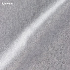 Светлосиво тапицирано двойно легло с място за съхранение и включена подматрачна рамка 160x200 cm Lamica – ELTAP