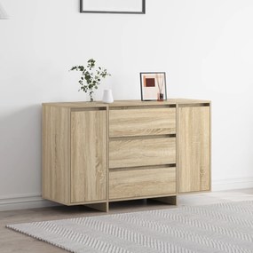 Sonata H Стъкло за хранене Сонома дъб 120x41x75 см Инженерна дървесина