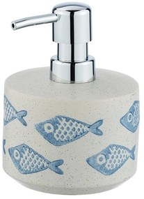 Синьо-бял дозатор за кремообразен сапун , 475 ml Aquamarin - Wenko