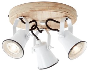 Brilliant - Точково осветително тяло SEED 3xGU10/5W/230V бяло/бежово