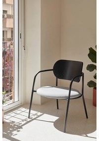 Черно-сив трапезен стол в декор от пепел Eclipse - Teulat