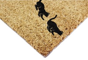 Изтривалка от кокосови влакна 40x60 cm Jumping Cats – Artsy Doormats