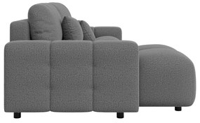 Сив разтегателен ъглов диван (променлив) Luki – Ropez