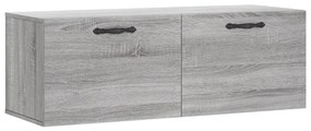 830130 vidaXL Стенен шкаф, сив сонома, 100x36,5x35 см, инженерно дърво