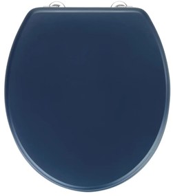 WENKO 25172100-WC тоалетна седалка PRIMA 37x41 см синя/сребриста