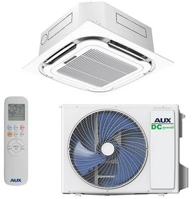 Касетъчен климатик AUX AUCA-H24/4DR3HYAA + AL-H24/NDR3HB2(U), 24000 BTU, 49 м2, R-32, Бял
