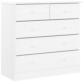 353922 vidaXL Скрин ALTA, бял, 77x35x73 см, бор масив