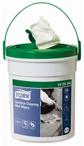 Tork Мокри кърпи в кофа W14, 58 броя