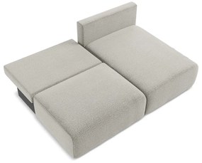 Светлосив разтегателен ъглов диван с място за съхранение (десен ъгъл) Kalena – Makamii