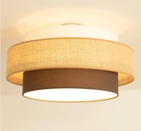 Brilagi - Плафон RESNA 1xE27/60W/230V Ø 40 см, бежов/черен