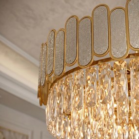 Кристална висяща лампа SWE107-CP 50cm GOLD