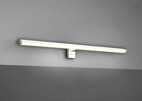 LED лампа за стена в блестящо сребристо (дължина 60 см) Lino - Trio