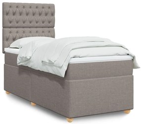 3291118 vidaXL Боксспринг легло с матрак, таупе, 80x200 см, плат