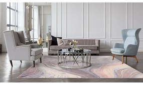 Сив вълнен килим 133x180 cm Agate - Agnella