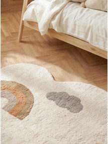 Кремав памучен детски килим подходящ за пране/ръчно изработен 140x200 cm Snuggle Willy – Hanse Home