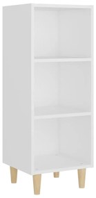 812375 vidaXL Сайдборд, бял, 34,5x32,5x90 см, инженерно дърво