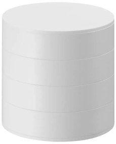 Бяла кутийка за бижута, ⌀ 10 cm Tower - YAMAZAKI