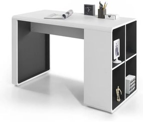 Писмено бюро TEO бяло/антрацит