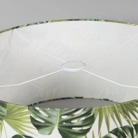 Памучен абажур с дизайн на листа кръгъл 50/50/25 - Leaf