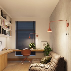 Теракотена стенна лампа за контакт Zylo – Sollux