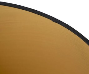 Черен памучен абажур със златен интериор 40/35/22