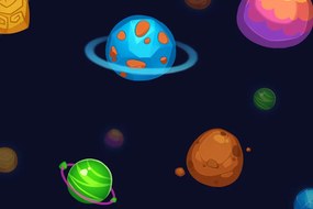 Картина на платно – Магически планети