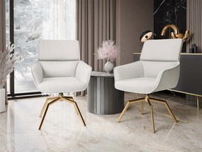 Стол Bueron Muz 2бр-Бяло-Злато